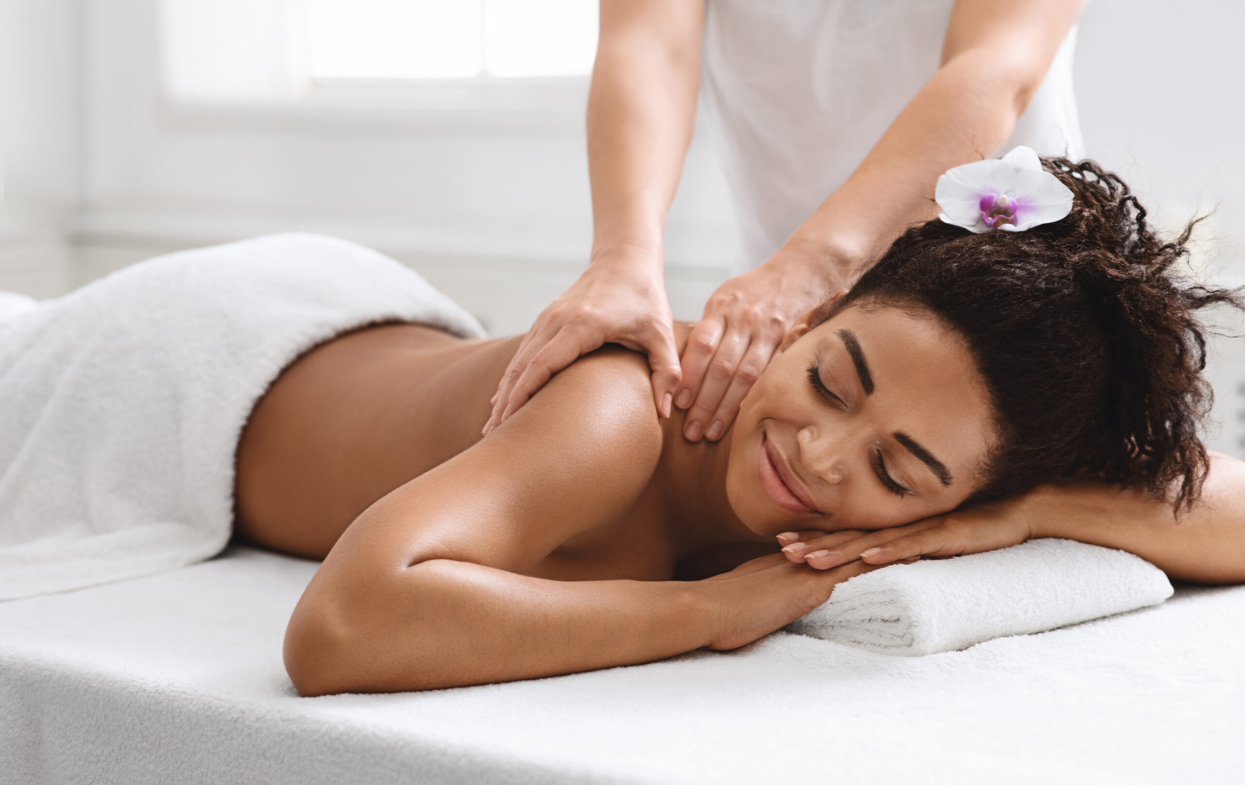 woman getting a massage